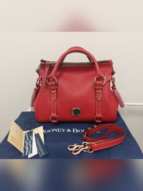 NWT Dooney & Bourke Pebble Leather Satchel Made In USA